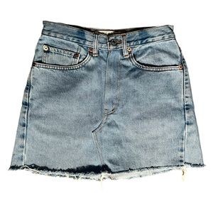 Levi's Denim Cut Off Skirt - Upcycled Jeans